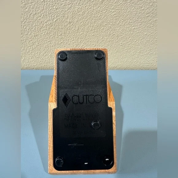 Cutco Wooden Knife Block 10 Knife Plus Hole For Sharpener - Picture 4 of 5